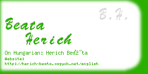 beata herich business card